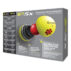 TaylorMade TP5x Golf Balls – 1 Dozen Yellow - Back