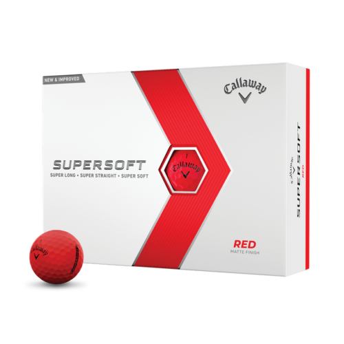 Callaway Supersoft Golf Balls - 1 Dozen Matte Red
