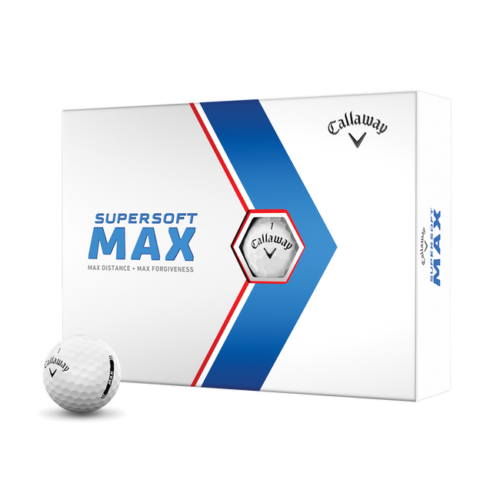 Callaway Supersoft MAX Golf Balls - 1 Dozen White - Box Front