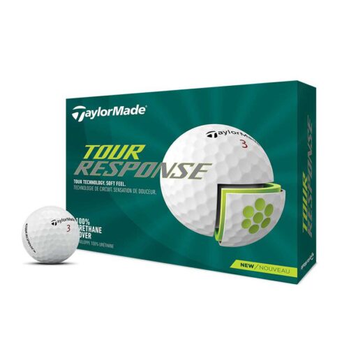 TaylorMade Tour Response Golf Balls – 1 Dozen White - Box Front