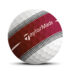 TaylorMade Tour Response Stripe Golf Ball - Red