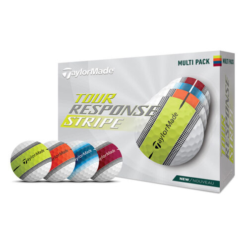 TaylorMade Tour Response Stripe Golf Balls – Multi Pack - Box Front